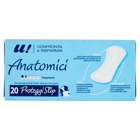 20 Proteggi Slip Anatomici U! Confronta e Risparmia